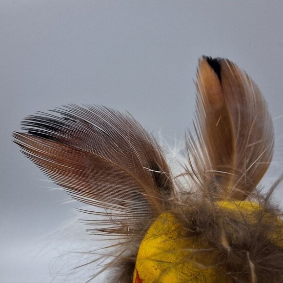 Kachina Handmade Doll Signed 7 Inch Hill AM Native American Indian Art Wood Fur - Picture 8 of 12